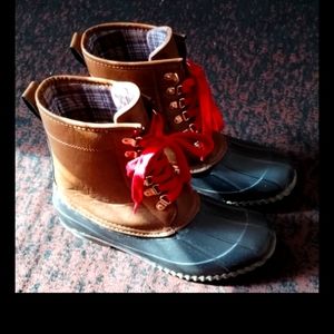 Brown water boots